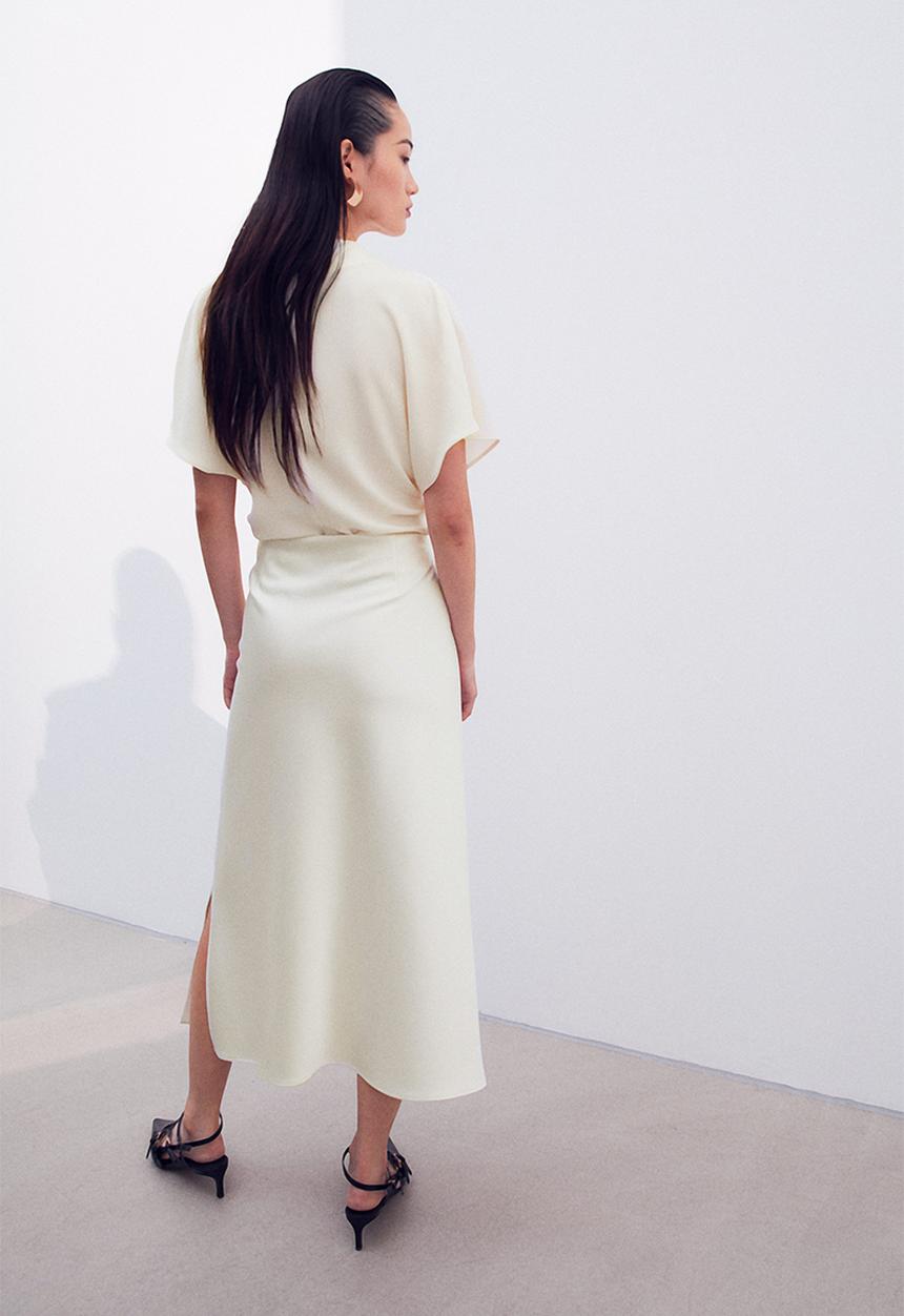 H&M - Short-sleeved blouse - white