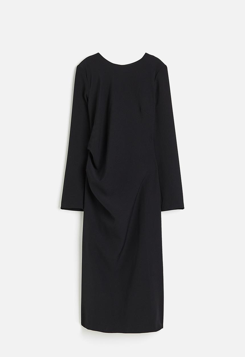 H&M - Shoulder-pad dress - black