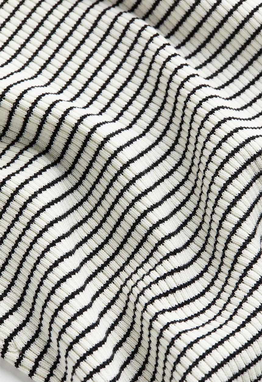 H&M - Rib-knit top - white multi