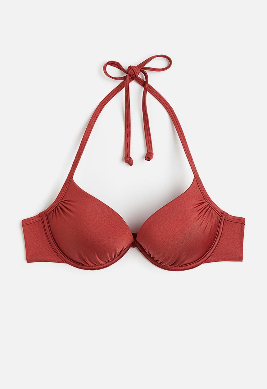 H&M - Super push-up bikini top - rust red