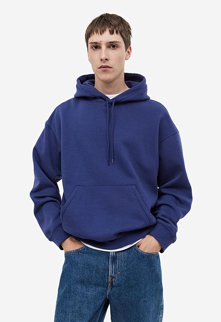 H&M - Loose fit hoodie - blue