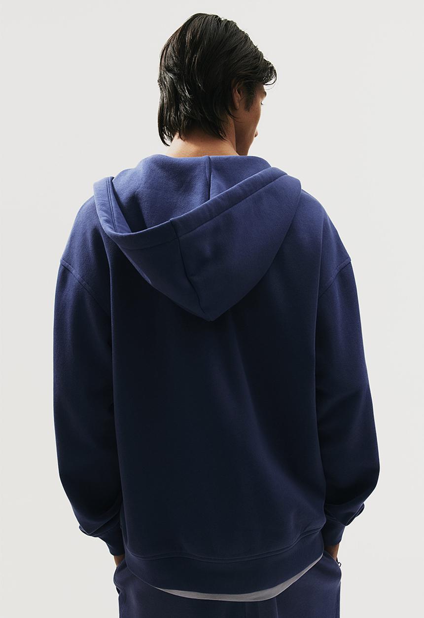 H&M - Loose fit zip-through hoodie - blue