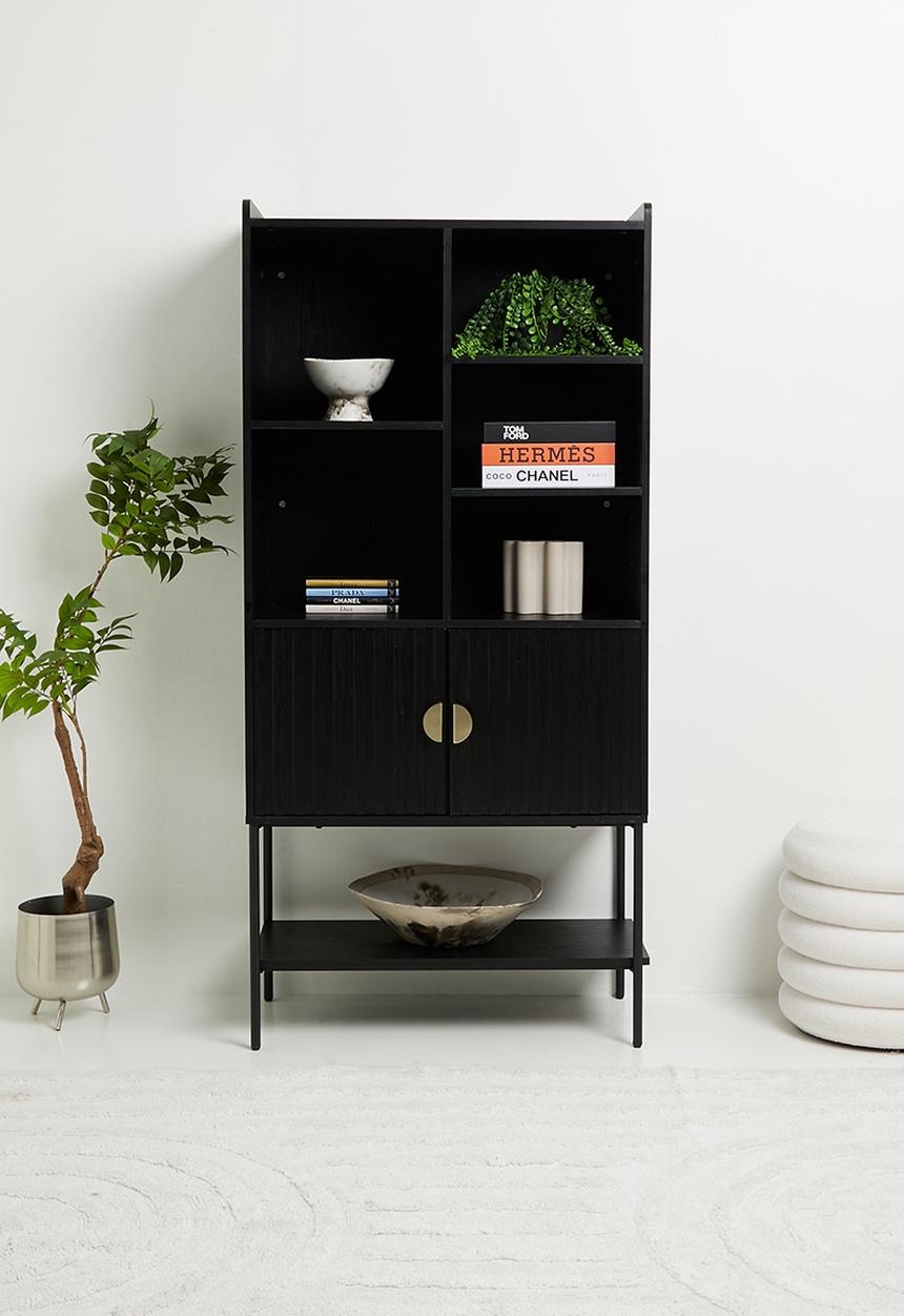 Sixth Floor - Moore cabinet - black & gold