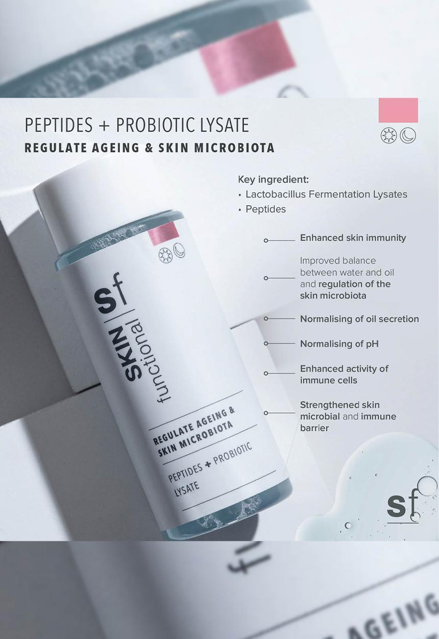 SKIN functional - Peptides + Probiotic Lysate Regulate Ageing & Skin Microbiota