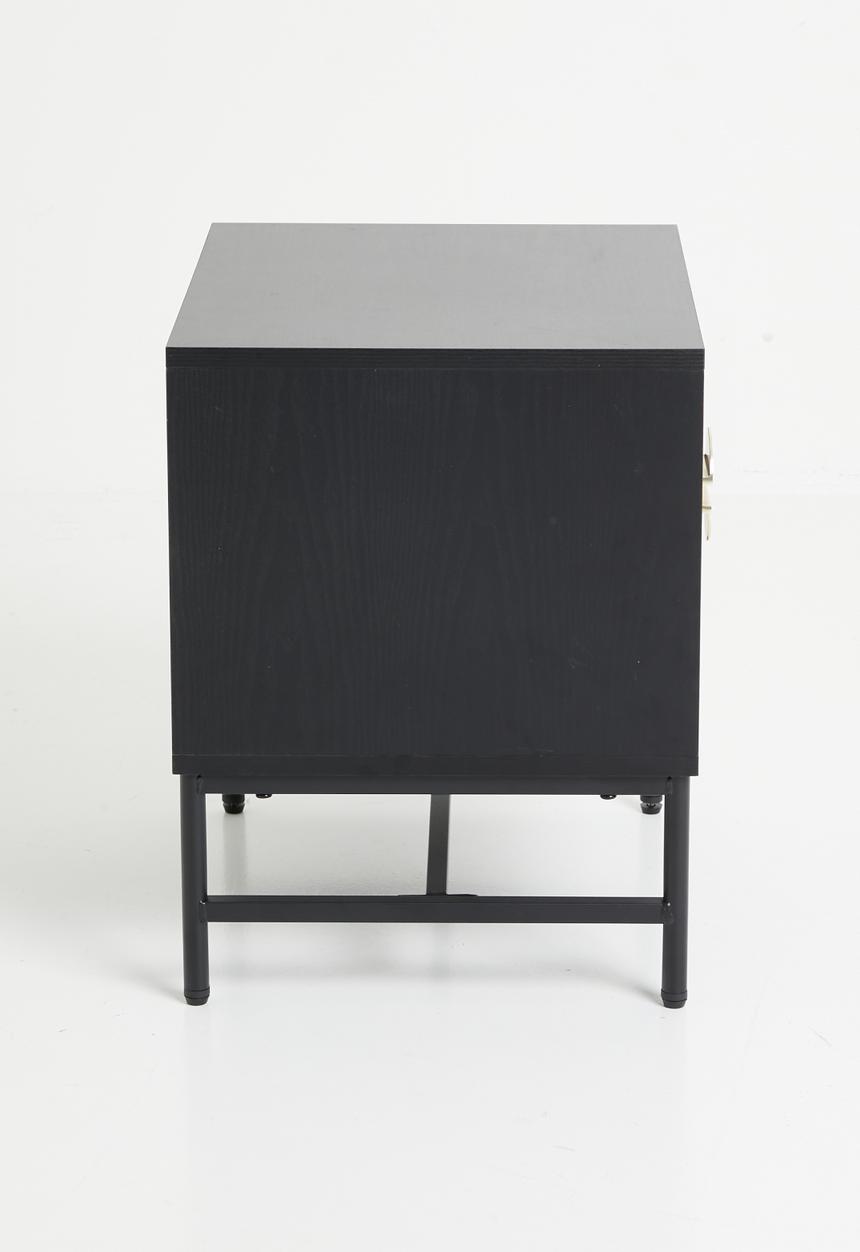 Sixth Floor - Moore bedside table-Black & Gold