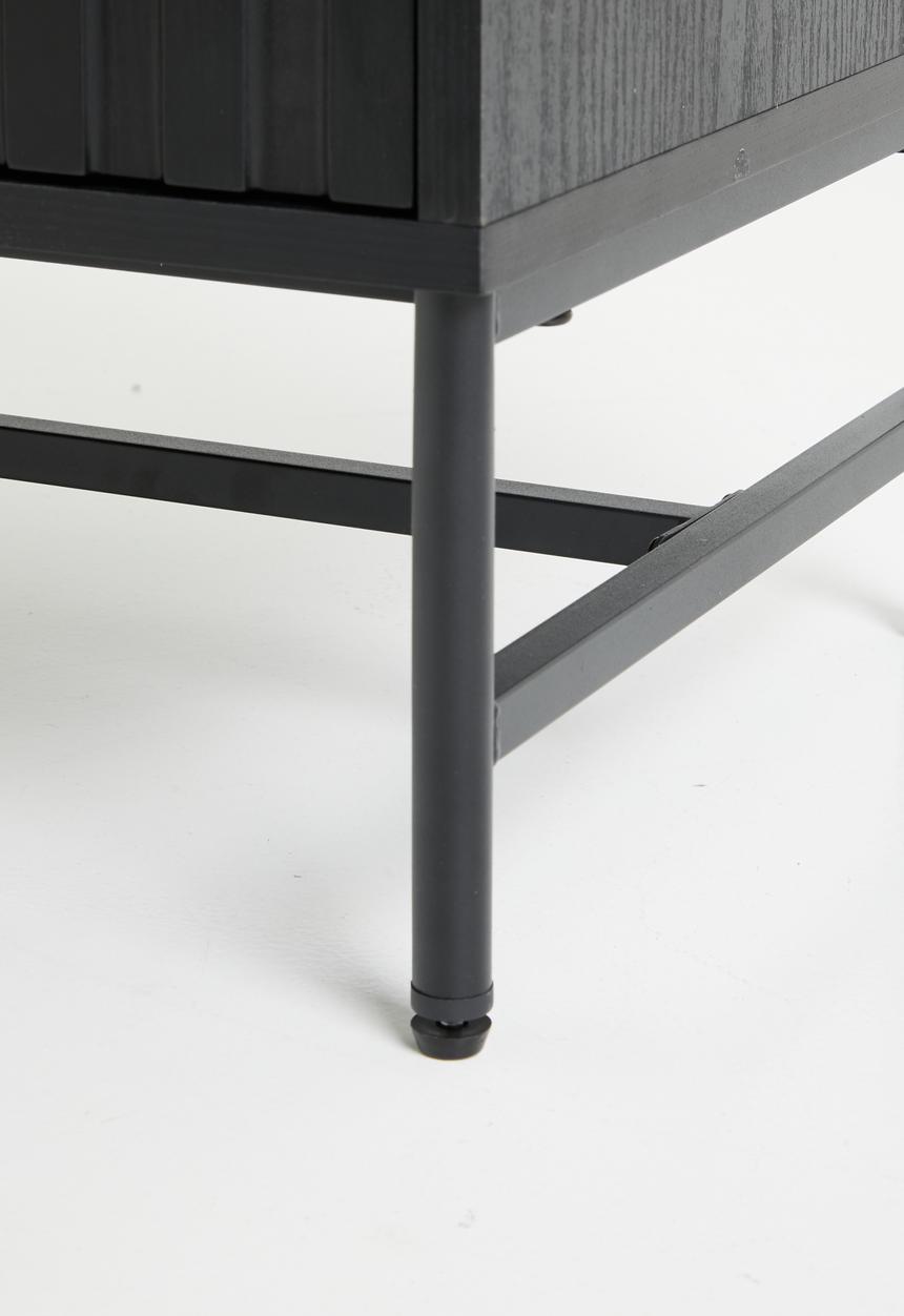 Sixth Floor - Moore bedside table-Black & Gold