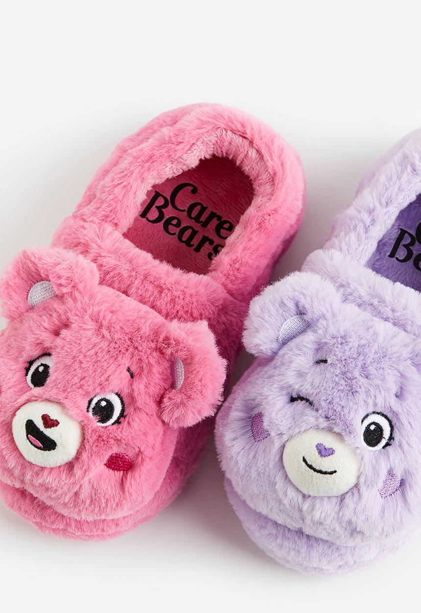 H&M - Fluffy slippers - purple & pink