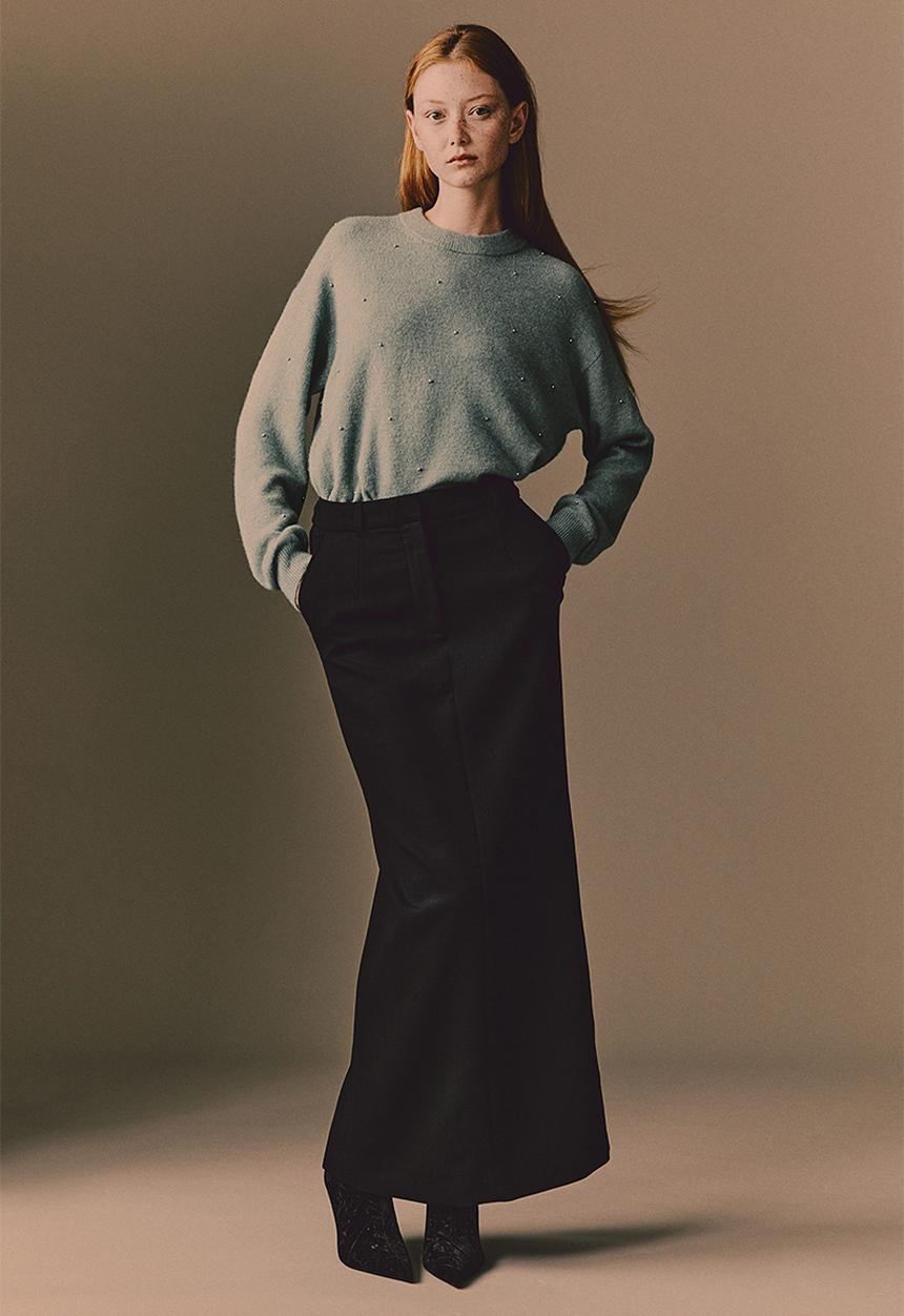 H&M - Beaded jumper - turquoise