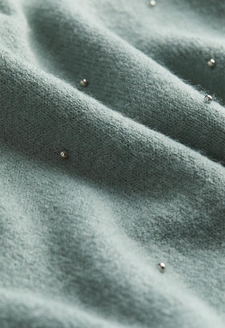 H&M - Beaded jumper - turquoise