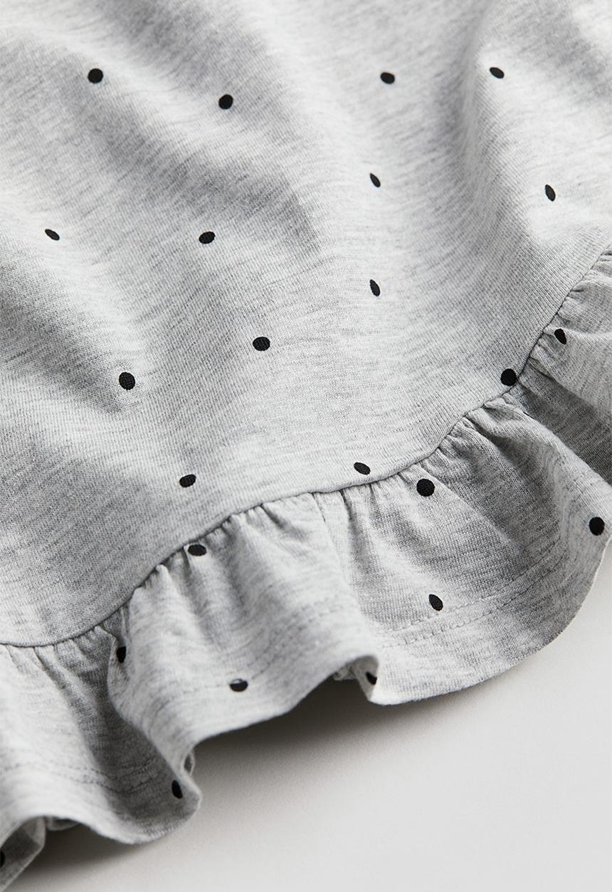 H&M - Printed long-sleeved t-shirt - grey