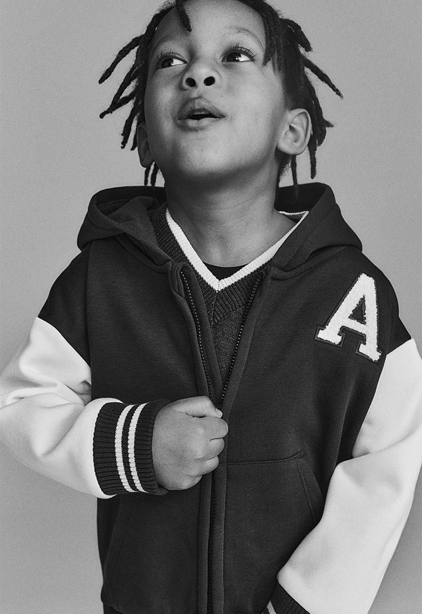 H&M - Zip-through hoodie - black