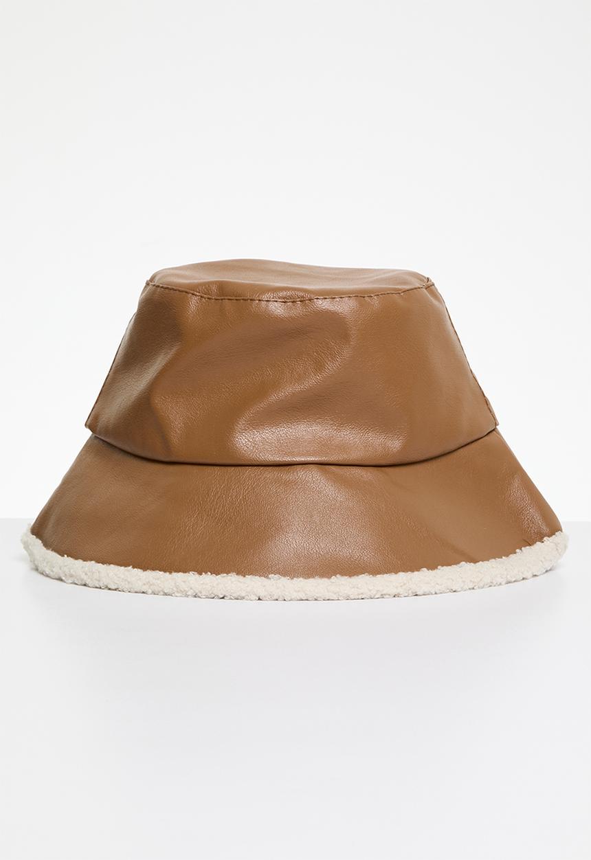 Superbalist - Sherpa lined bucket hat - brown