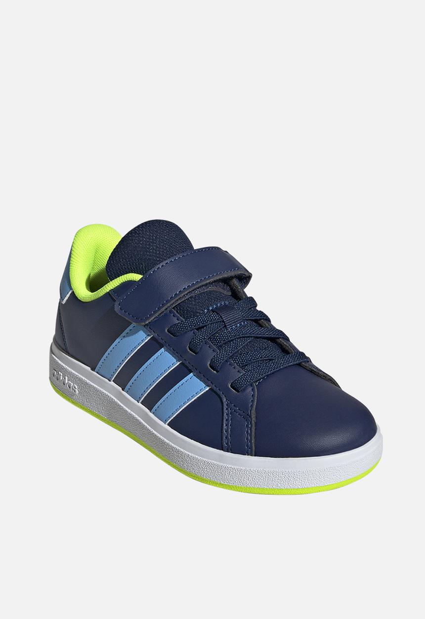 adidas Performance - Grand Court 2.0 El C - Dark Blue/Blue Burst/Lucid Lemon