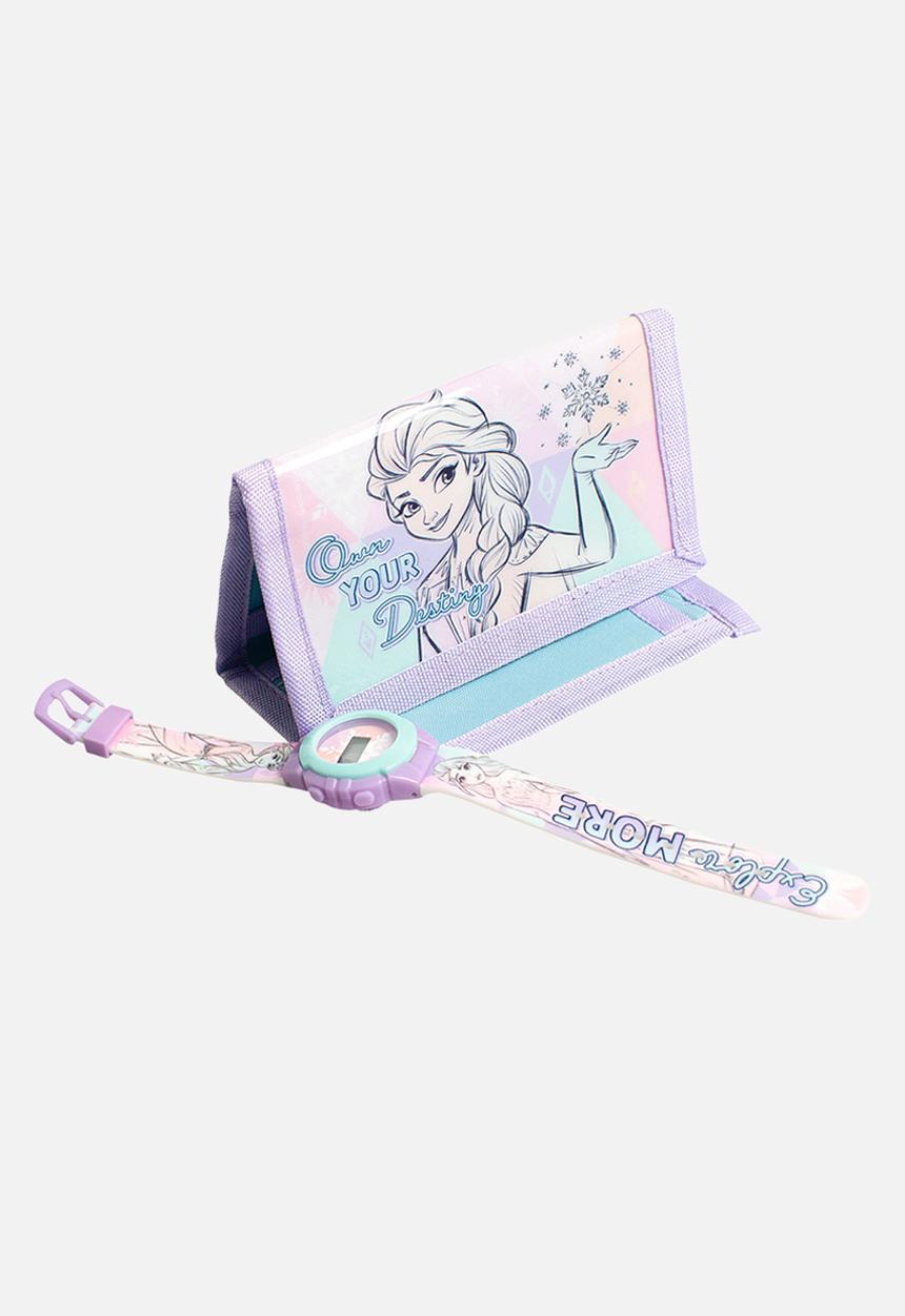 Character Group - Frozen watch & wallet set - lilac