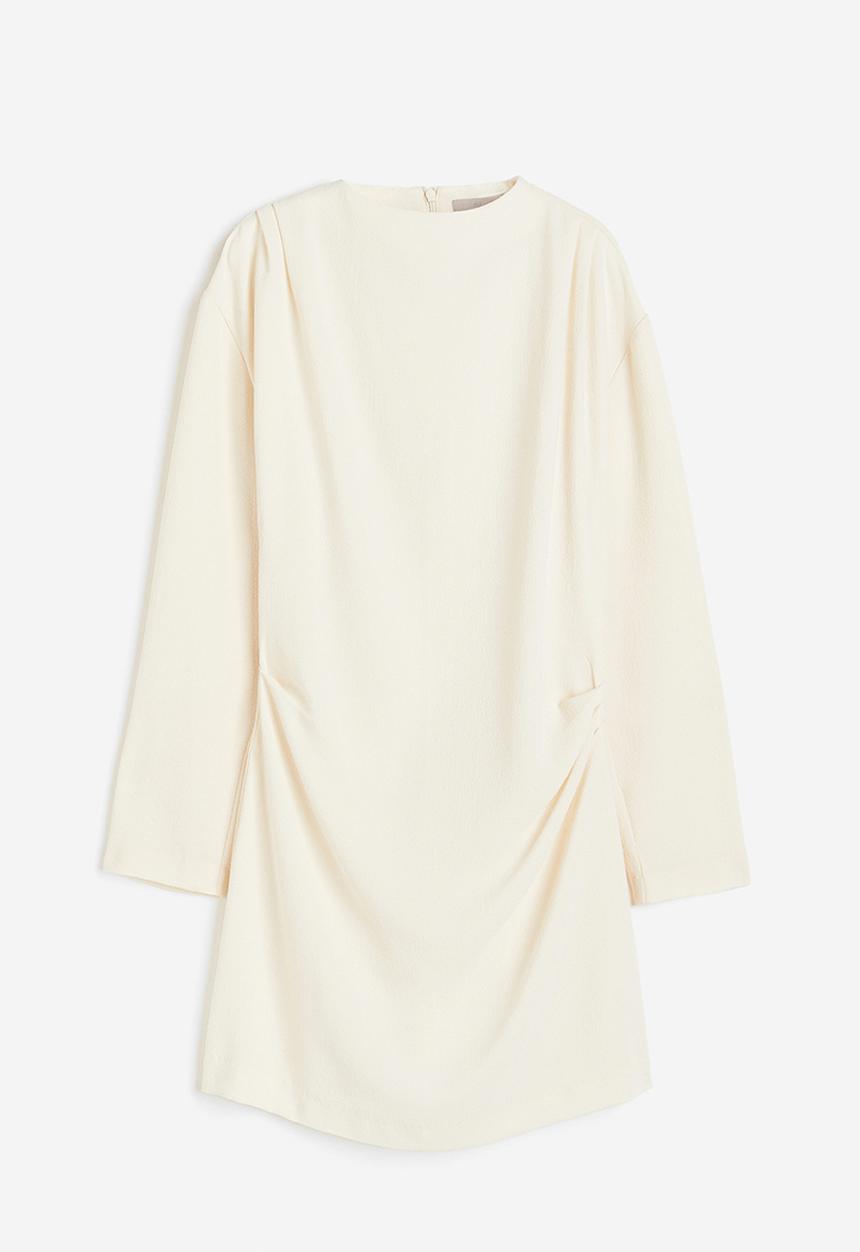 H&M - Draped dress - white
