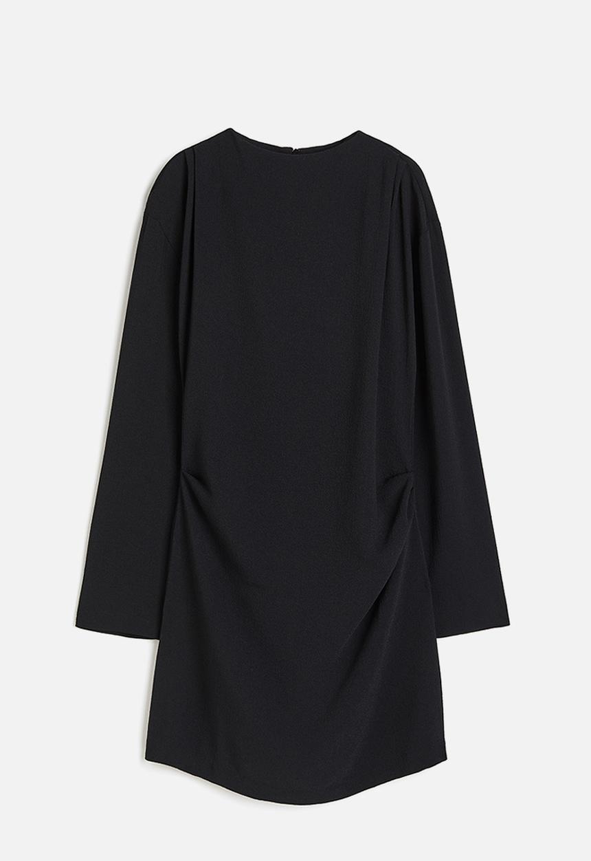 H&M - Draped dress - black