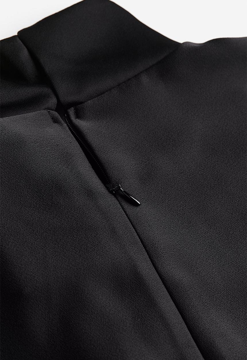 H&M - Draped dress - black
