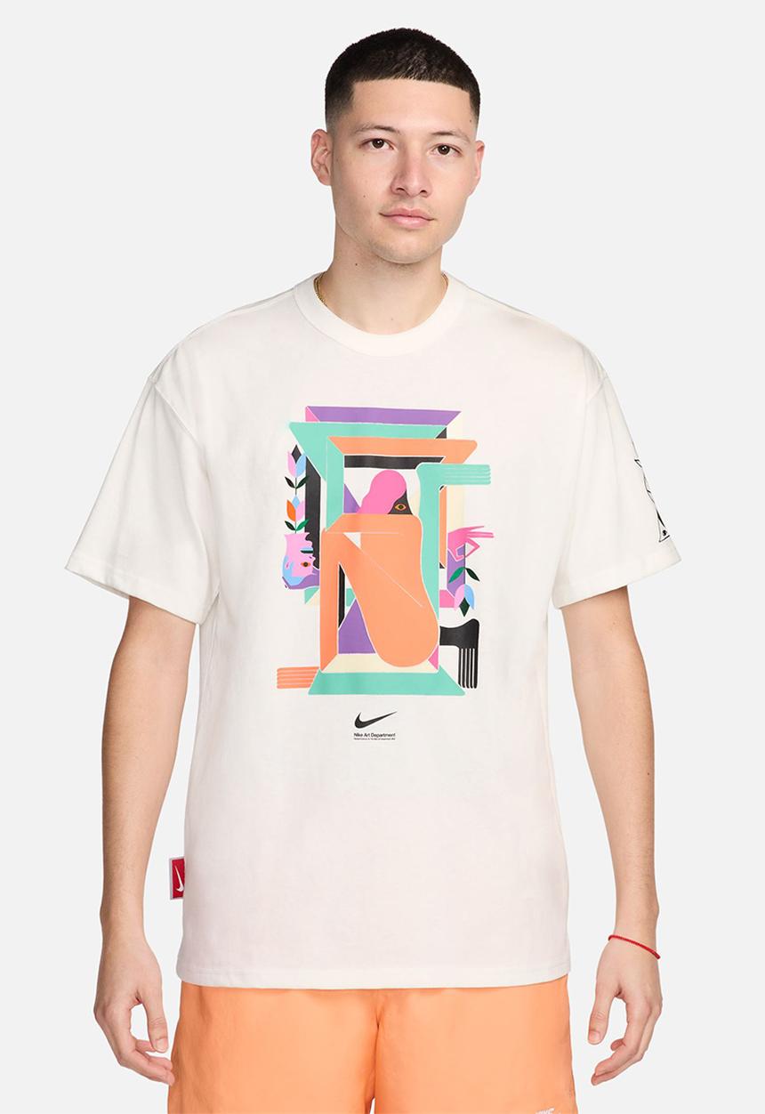 Nike - NSW OC Art Dept Sail tee - sail/emerald rise