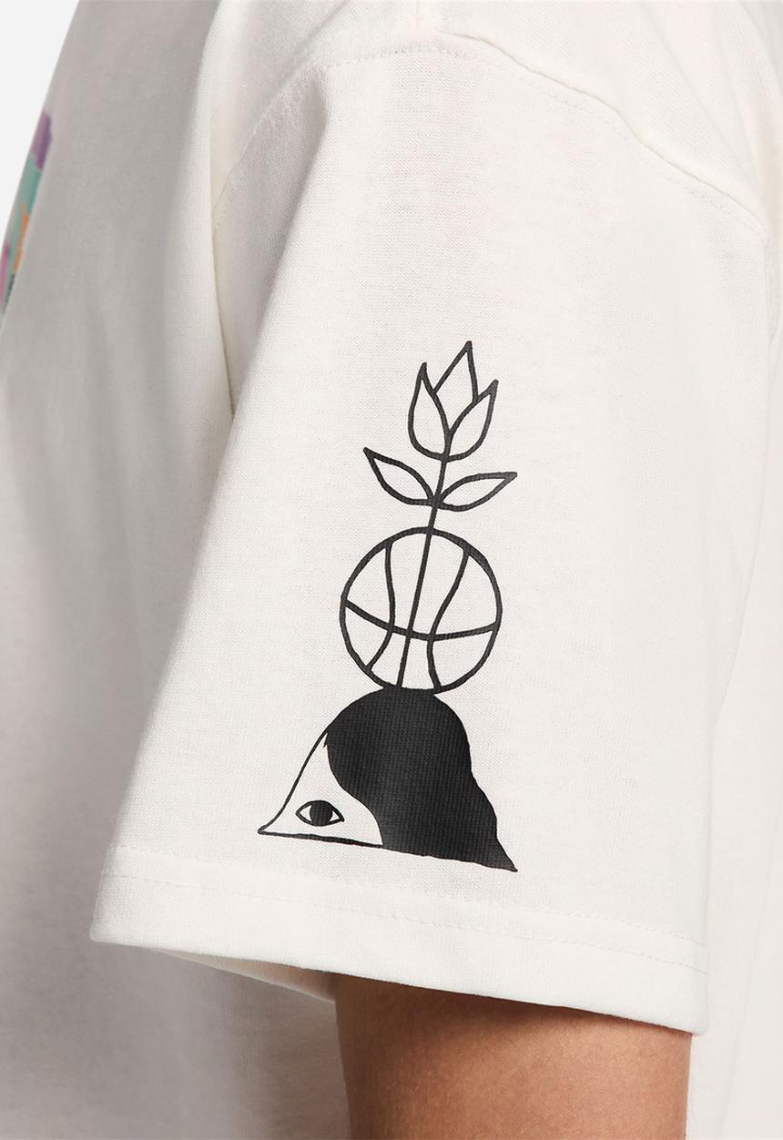 Nike - NSW OC Art Dept Sail tee - sail/emerald rise