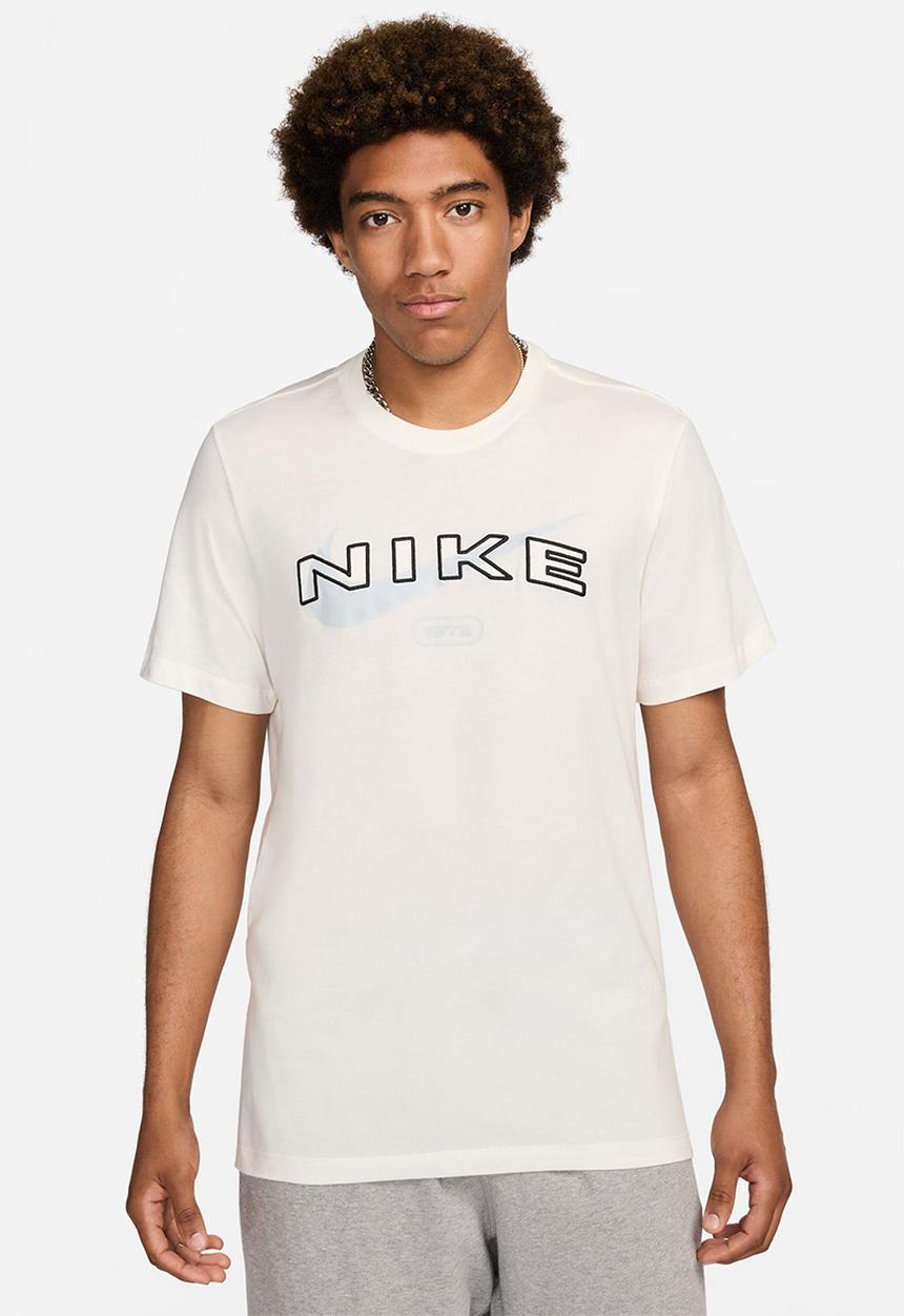 Nike - NSW Club Arch T-Shirt ssnl hbr - sail