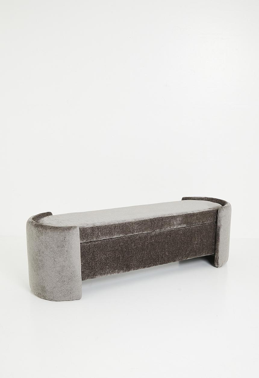 Sixth Floor - Avery storage ottoman - grey