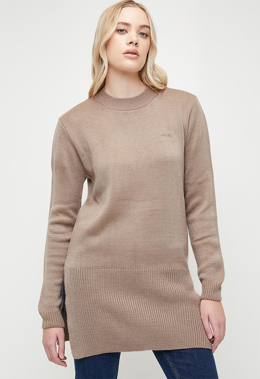 Longer length jersey - taupe