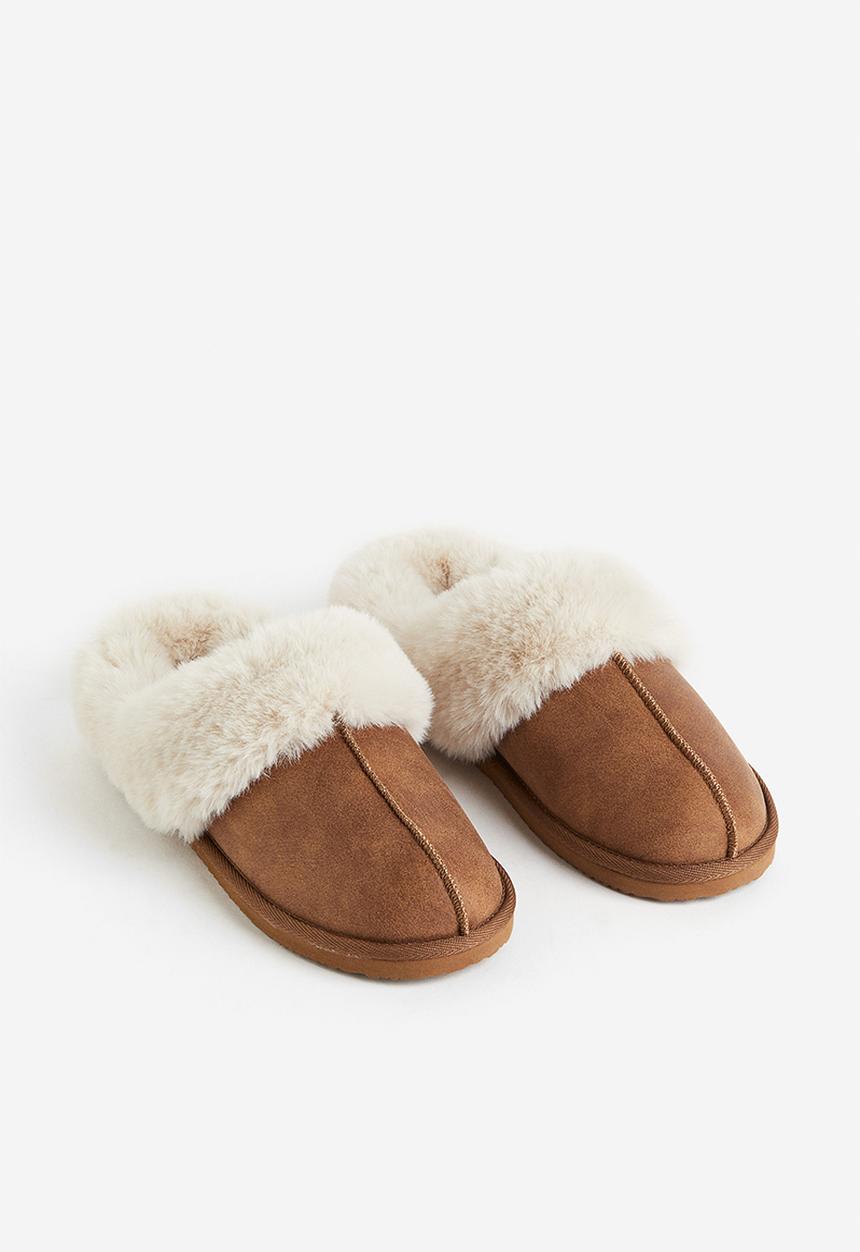 H&M - Warm-lined slippers - brown