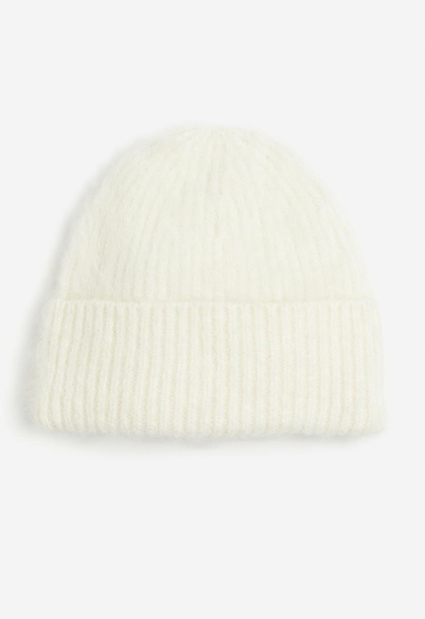 H&M - Rib-knit hat - white