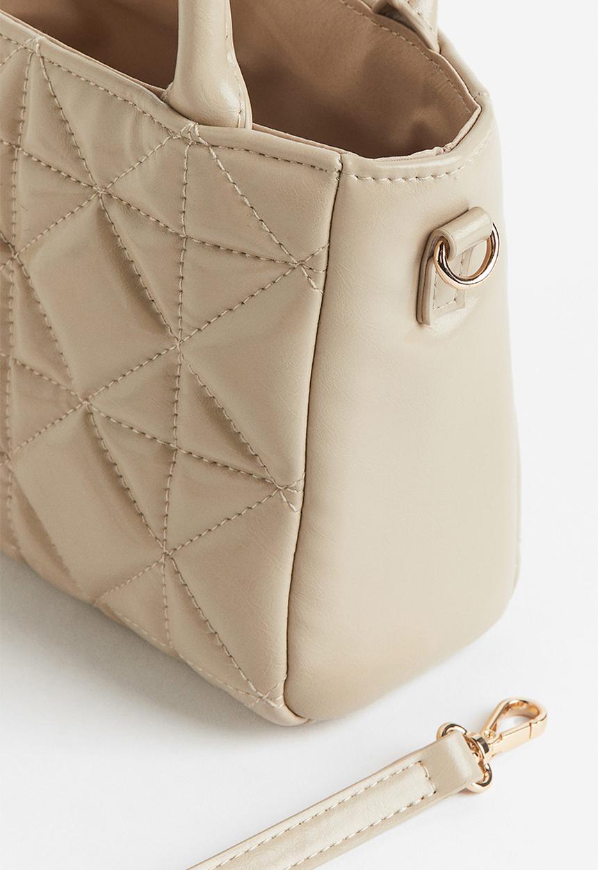 H&M - Quilted crossbody bag - beige