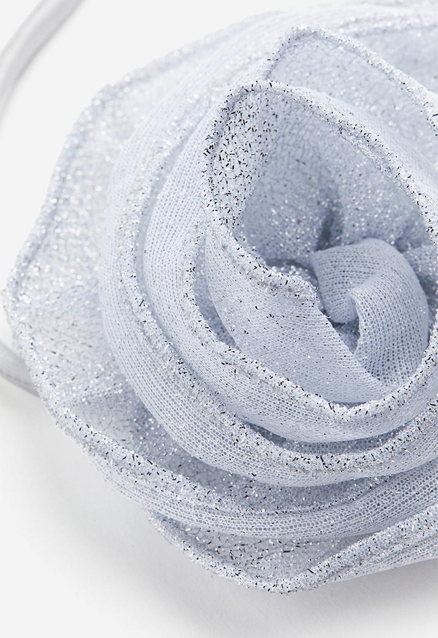 H&M - Appliquéd scarf necklace - silver