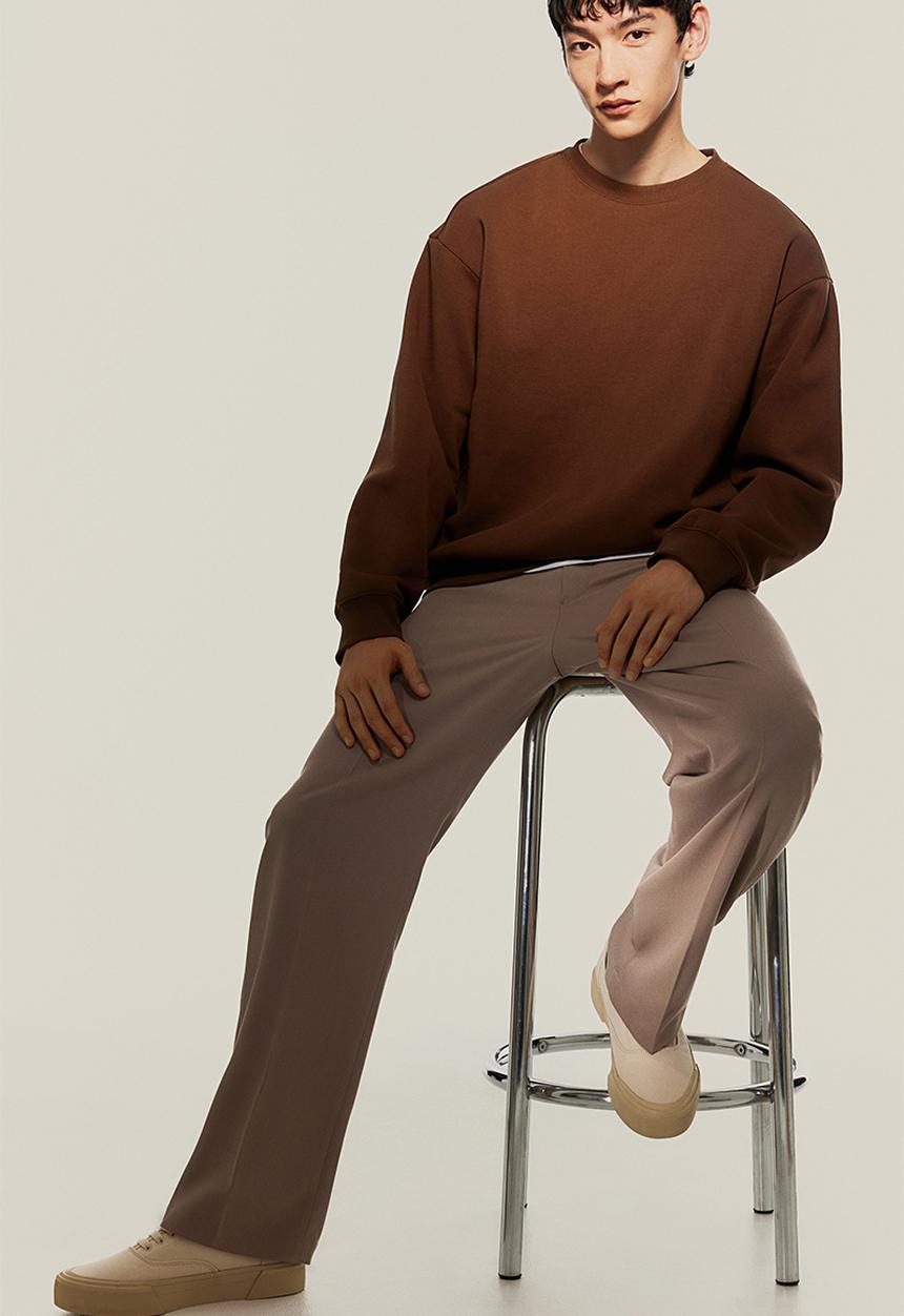 H&M - Loose fit sweatshirt - brown