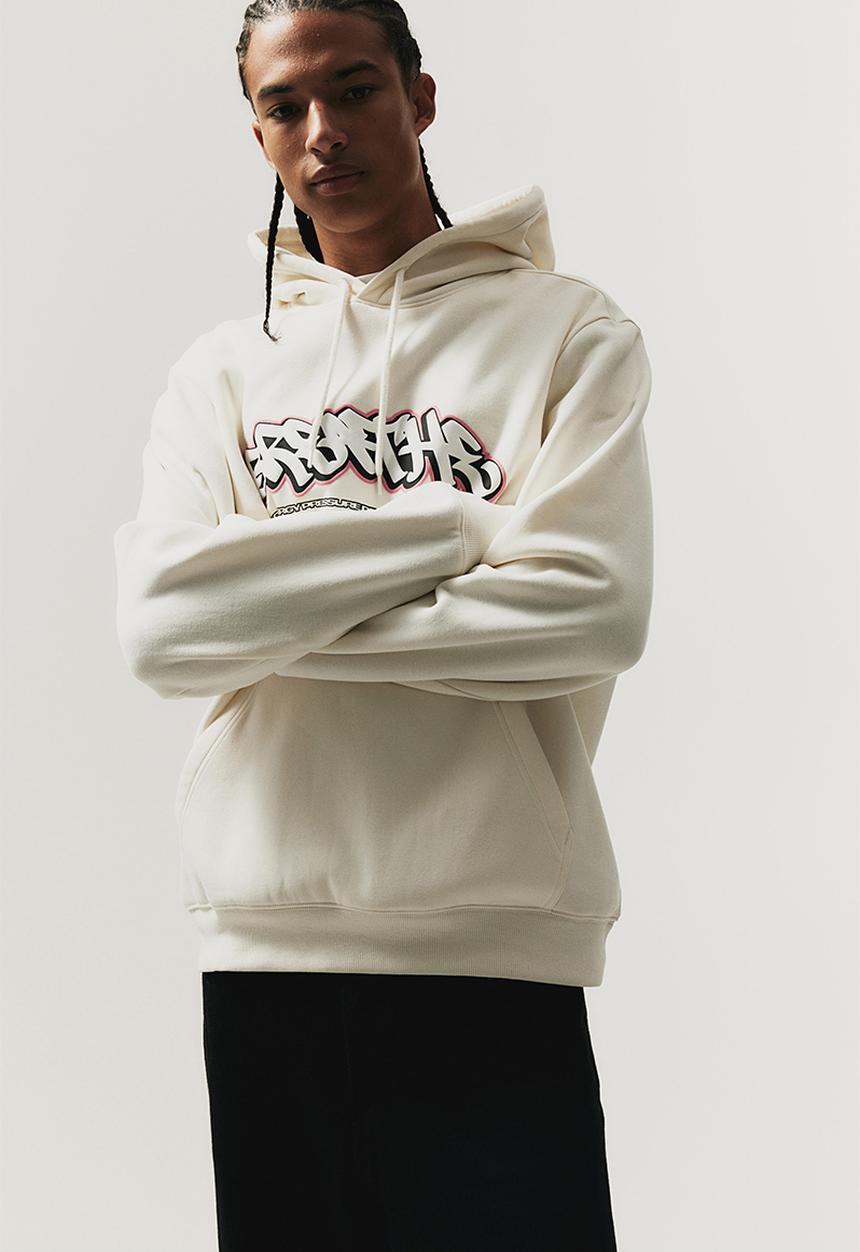 H&M - Regular fit hoodie - cream/breathe