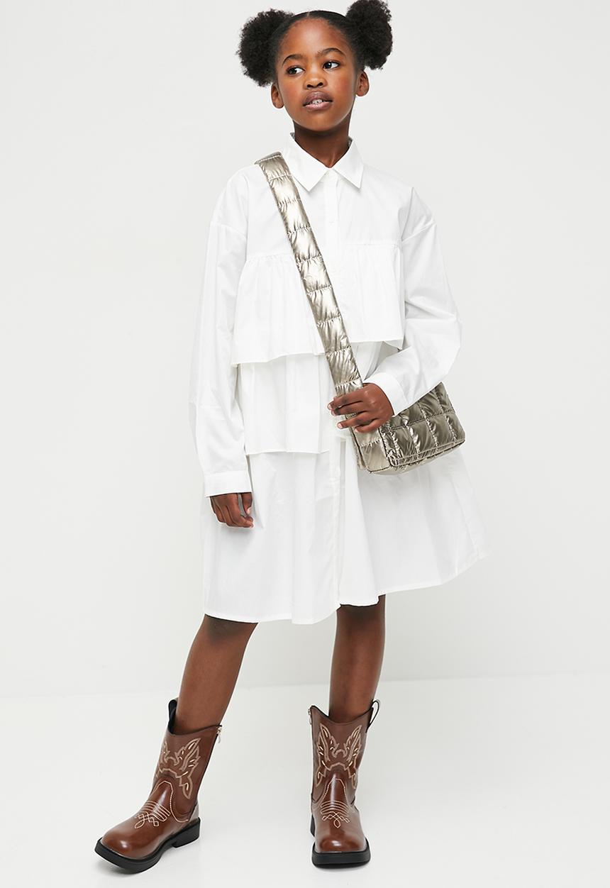 Pop Candy - Tiered dress - white