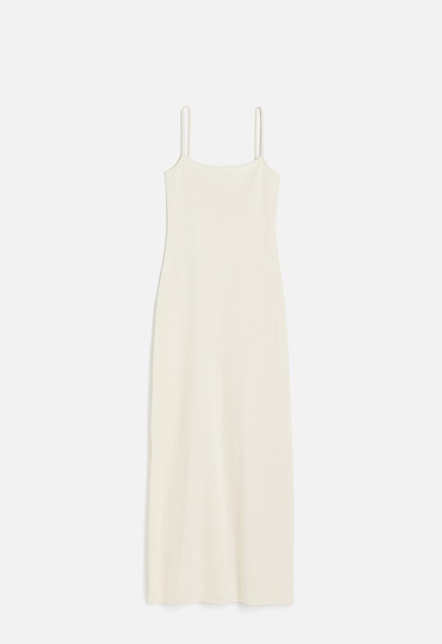 H&M - Jersey strappy dress - light beige 
