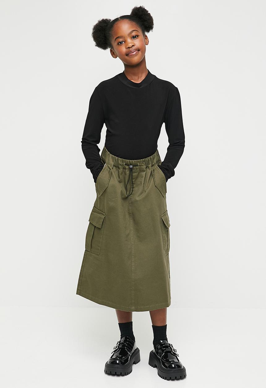 Pop Candy - Utility skirt - green