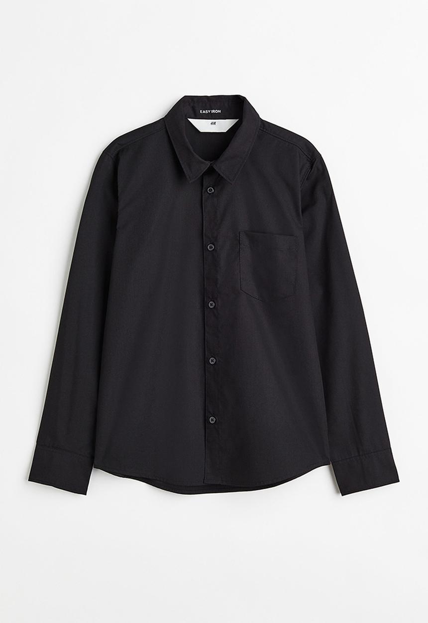 H&M - Easy-iron shirt - black