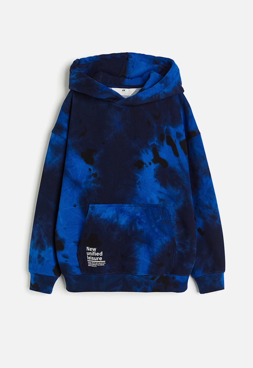 H&M - Hoodie - blue & tie-dye