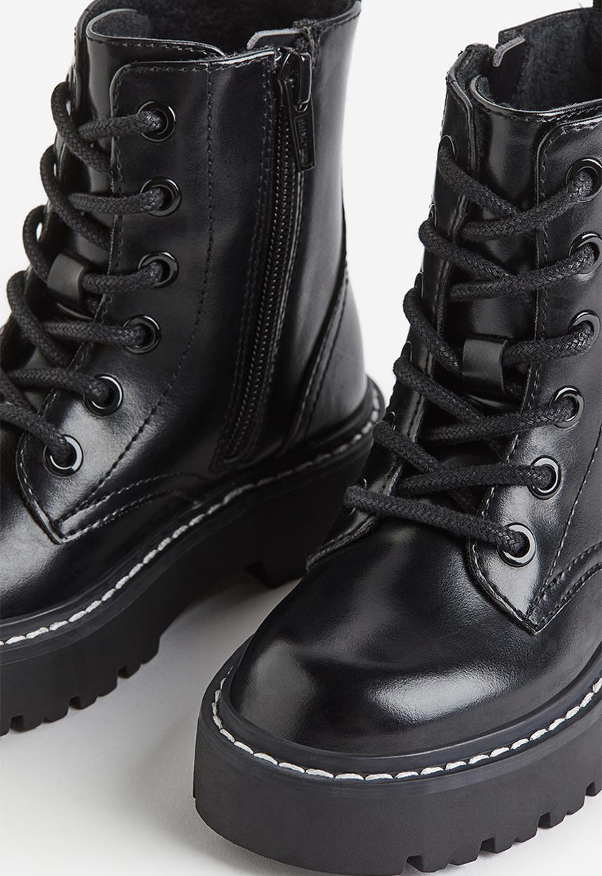 H&M - Lace-up boots - black