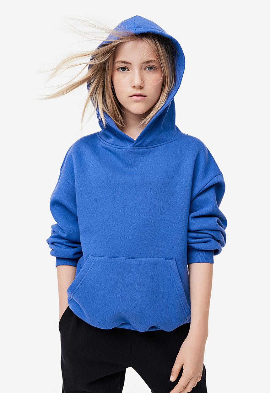 H&M - Oversized hoodie - bright blue