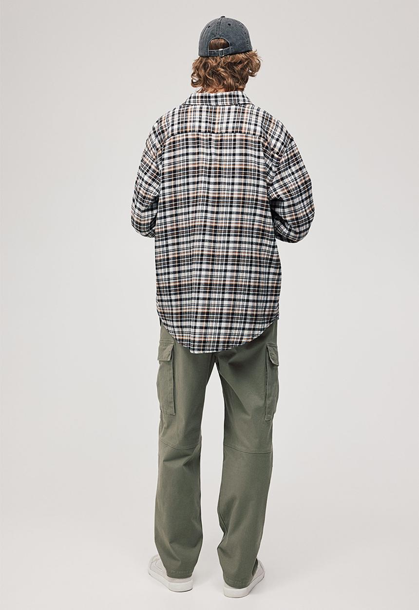 H&M - Regular fit cargo trousers - sage green