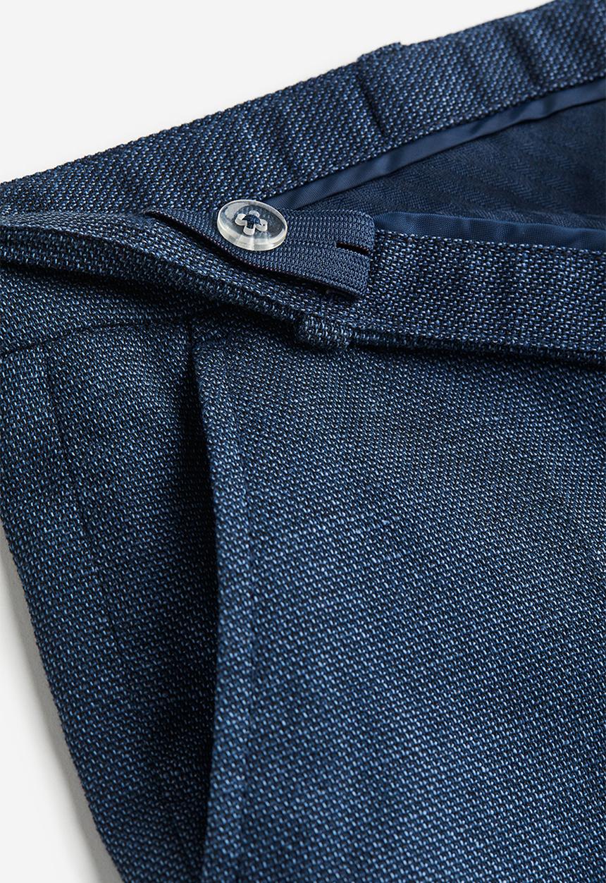 H&M - Slim fit suit trousers - navy blue