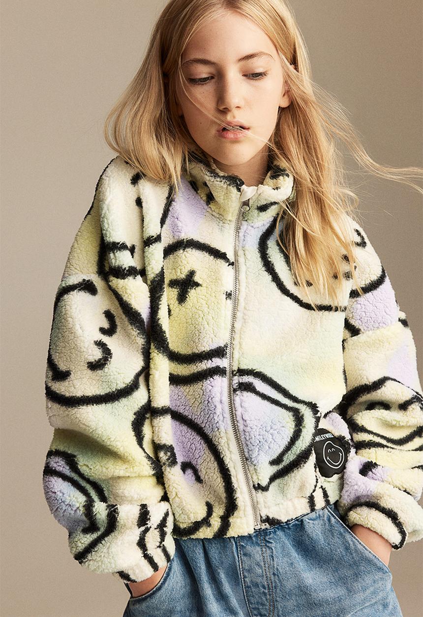 H&M - Zip-through pile cardigan - multi