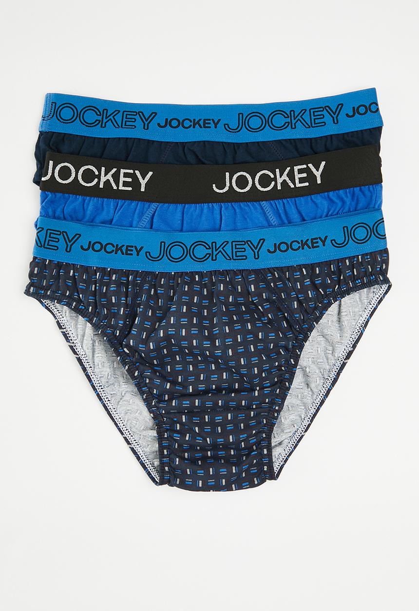 Jockey - 3 Pack fancy boys jockey brief - multi