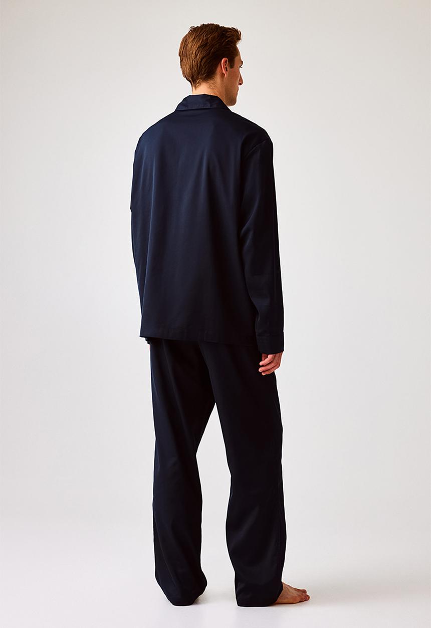 H&M - Satin pyjamas - navy blue