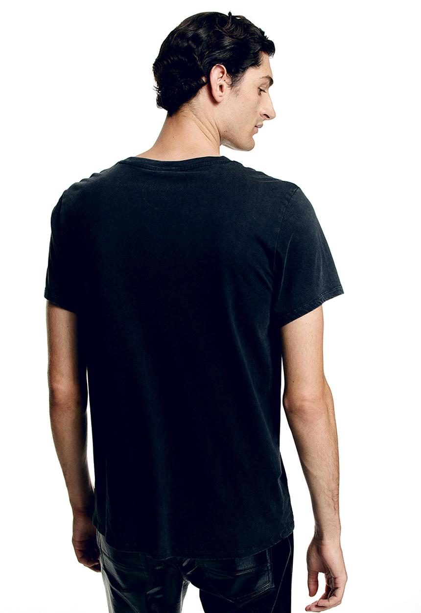 H&M - Regular fit printed t-shirt - black/joy division