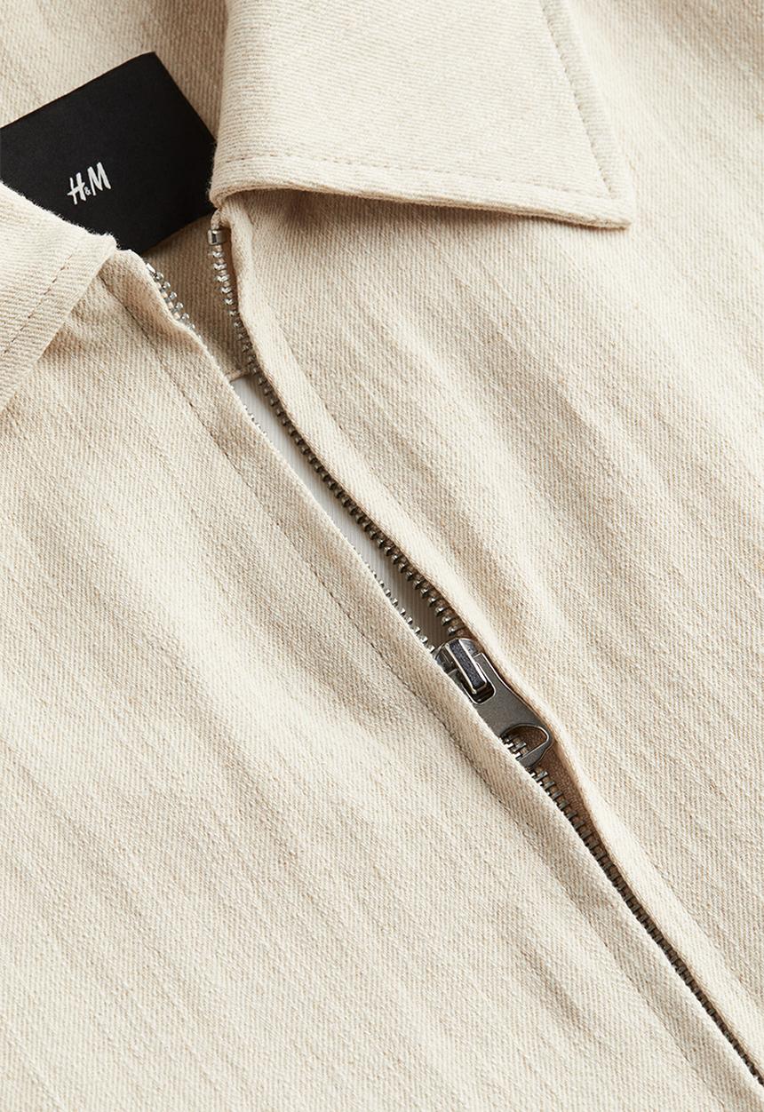 H&M - Regular fit linen-blend jacket - beige