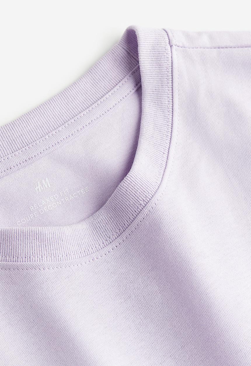 H&M - Relaxed fit t-shirt - purple