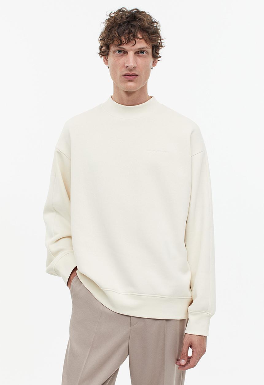 H&M - Relaxed fit sweatshirt - light beige