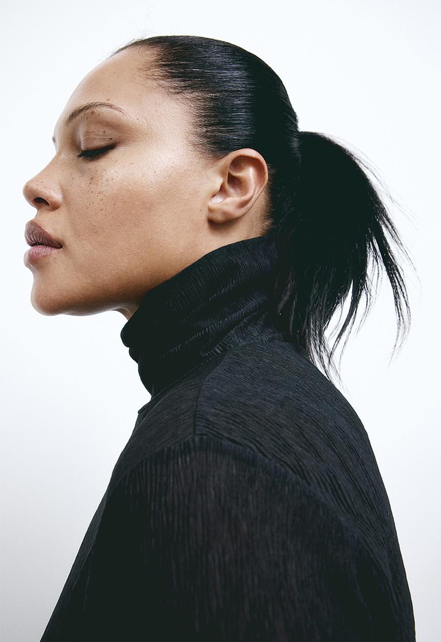 H&M - Polo-neck top - black