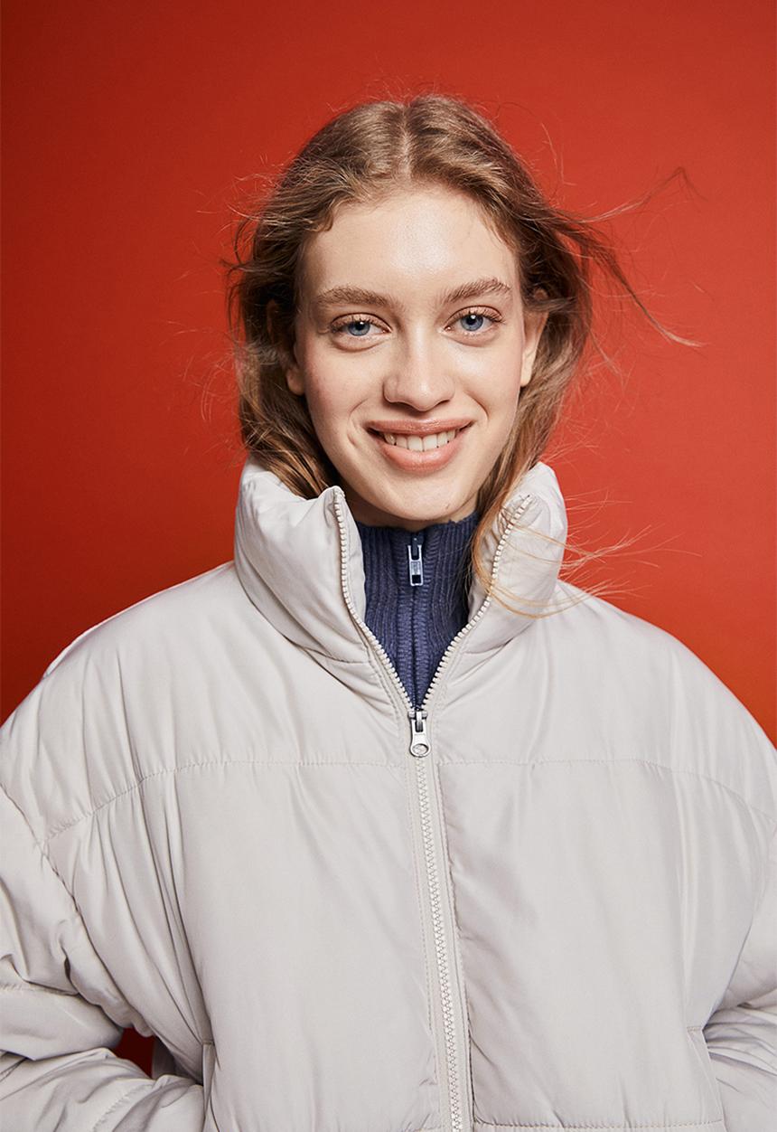 H&M - Puffer jacket - light beige
